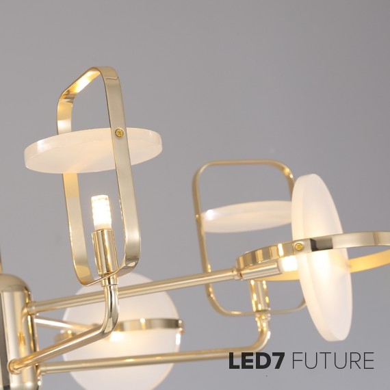 Loft Industry Modern - The Gold Light Chandelier